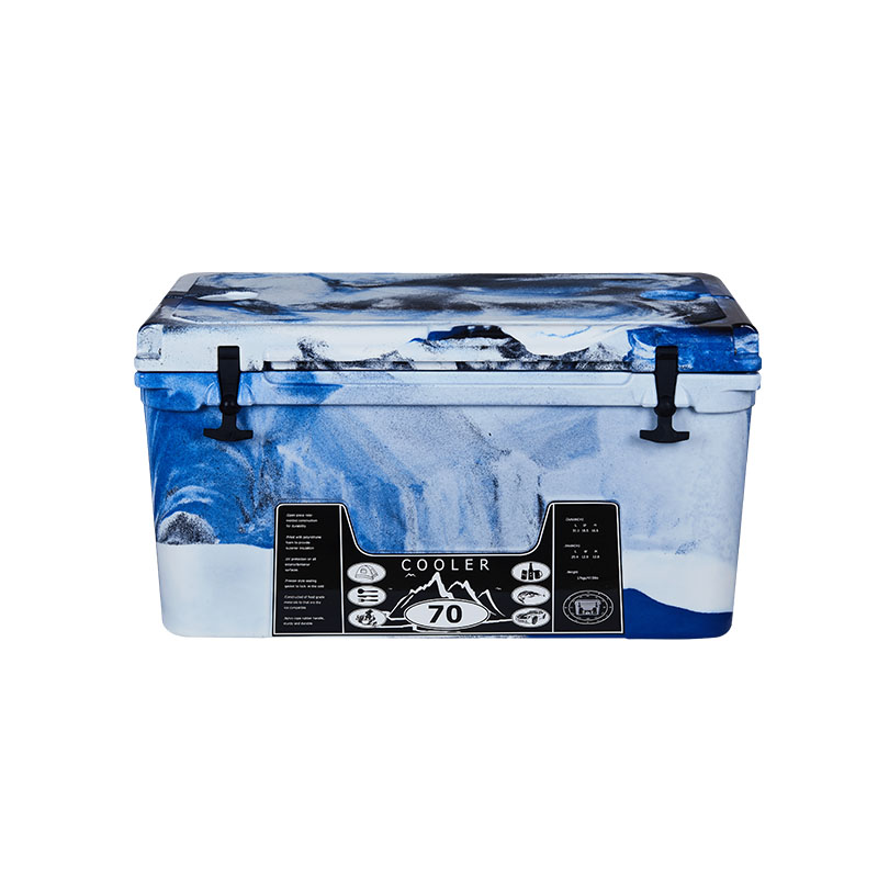 70L Camo Ocean Blue Cooler Box